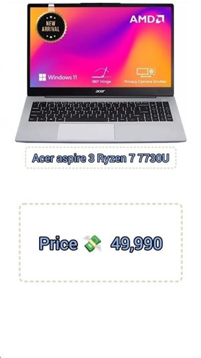 Acer Aspire 3 Ryzen 7 – Best Budget Laptop 2026? #acerindia #amdryzen7