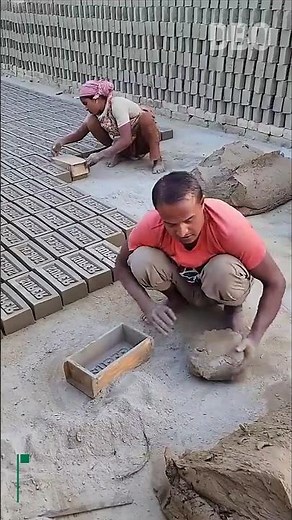 Handmade Concrete Bricks Process | Traditional Brick Making That Still Works Today
