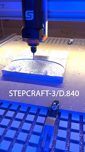 Milling an 8" x 9" x .75" 6061 Aluminum Block on a STEPCRAFT-3/D.840 CNC System. www.stepcraft.us. #rocksolidcncrouter #canthecompetitiondothis #smallmachinebigperformance #stepcraftcnc #stepcraftusa #stepcraftcandoit #cncrouter #millingaluminum #thinkitmakeit #Dseries #innovation #fusion360 #under$3k | Stepcraft Inc.