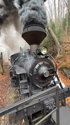Cass Scenic Railroad on Instagram: "An up close view of the Heisler as it pushes the train up the mountain. Captured during the Titans of Logging Photography Weekend."