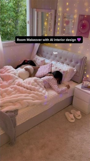 This AI interior design tool redesigned our room within seconds 😱 #shortsfeed #interiordesign #room
