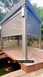 Luxurious Motorize pergola For Roof Garden sitting #motorizepergola #pergola #roofpergola #openablepergola #pergoladesign #pergolaforyou #pergolaforterrace #pergolaforgarden #pergolaforsale #pergollamanufacturers #systemoutdoor #systemoutdoors | Cabana interiors