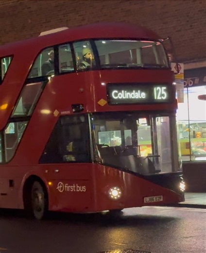 First Bus SRM on route 125 to Colindale at Southgate Station