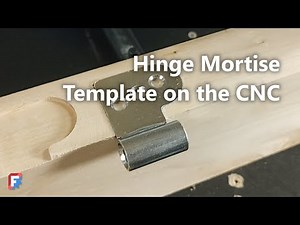 Make a Perfect Router Template for Door Hinges with your CNC