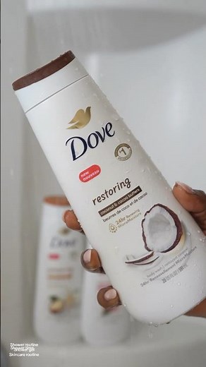 Shower time with dove shower gel. A product you should add to your skincare routine. #skincare