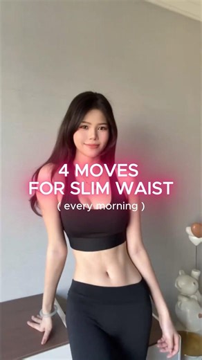 4 Moves to Slim Your Waist Fast at Home #workout #homeworkout #absworkout #pilates #fitness #glowup