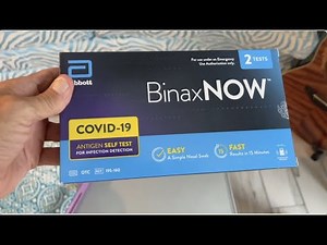 How to use the BinaxNow Covid 19 Antigen Home Self Test