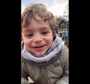 Mom Fails Following Son Down Slide