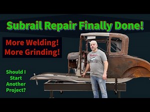 Subrail rust repair done cheap! Model A Ford Hot Rod Build. Start a new project? #free #nomoneyspent