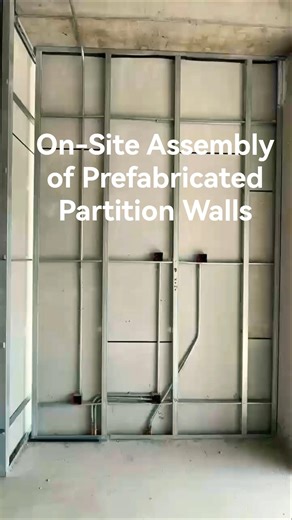 On-Site Assembly of Prefabricated Partition Walls