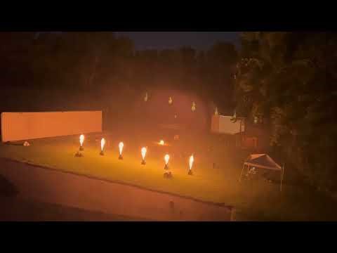 Pyromusical & Flame Thrower Firework Show