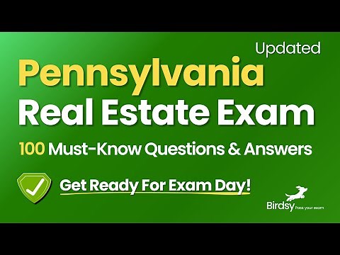 ✅ Pass Your Pennsylvania Real Estate Exam with This 100-Question Review!