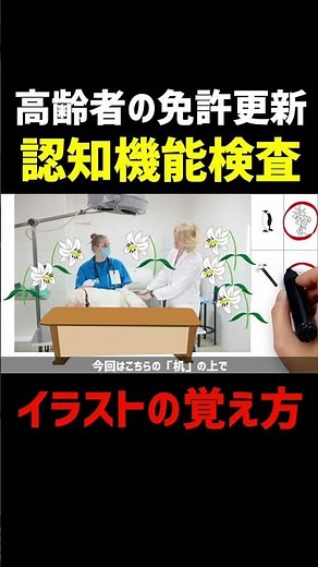 [Senior Driver's License Renewal] How to Remember Cognitive Function Test Illustrations: Pattern ...