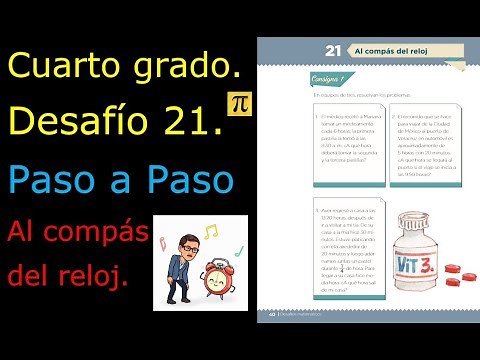 ✅ CUARTO GRADO 👉DESAFÍO 21 Al compás del reloj⏰⌚️
