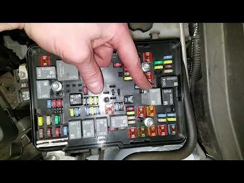 2015 GMC Terrain starter relay and fuse location