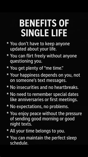 4.9K views · 86 reactions | Benefits of single life | Mental health with Omoye | Facebook