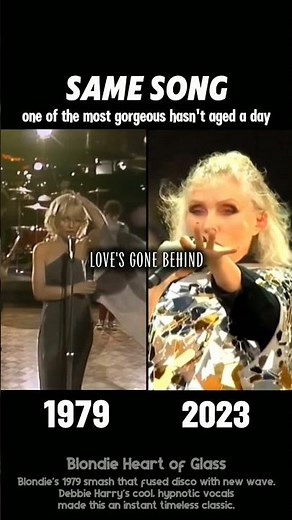 Blondie- one of the most gorgeous hasn't aged 1979vs2023 #blondie #heartofglass #nostalgic #70smusic
