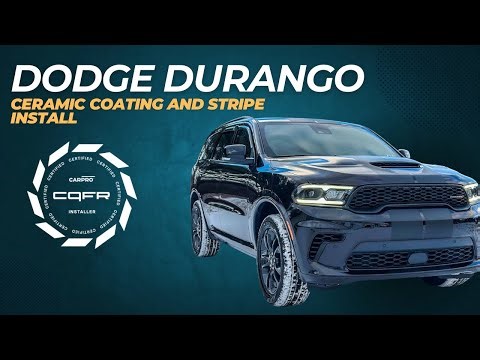 Dodge Durango Ceramic Coating & Racing Stripe Installation | Dynasty Auto Detailing 18322