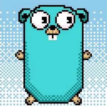 Golang Pixel art(Gopher) #golang #pixelart #gopher