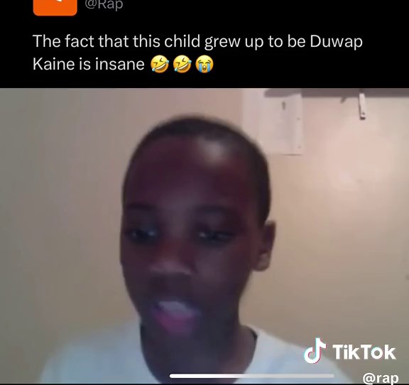 Do y’all remember this iconic freestyle #DuwapKaine made as a kid⁉️😭 #RapTV #duwap #raptok #rap