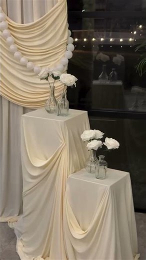 That ivory glow! ✨ Setup by GIVTTO Events #weddingbackdrop