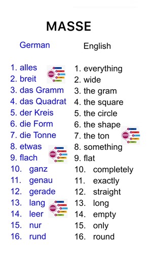 German vocabulary (A2)🇩🇪. #SpokenGerman #educationalcontent #education #fbreels #reelsfb #fb #reels #trend #deutschland #motivation #Deus | Spoken German