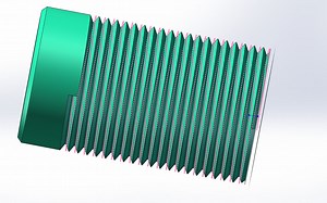 【Solidworks】画外螺纹详细教程，简单易学