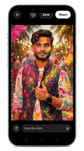 Holi AI Photo Trick 2026 🎨 | Cinematic Happy Holi Image Prompt (Ultra Realistic)