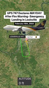 10K views · 32 reactions | UPS 747 Declares MAYDAY After Fire...