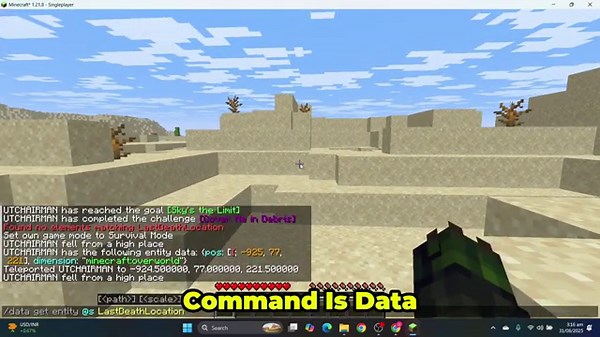 How to Find and Teleport to Your Last Death Location in Minecraft 1.21