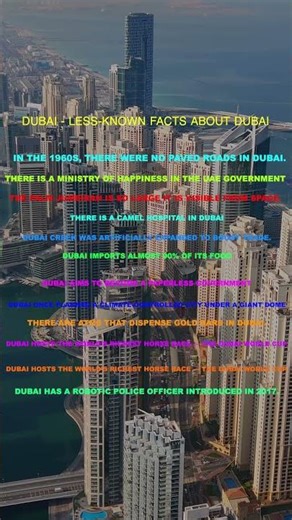 Dubai - Un known facts about Dubai #dubai #facts