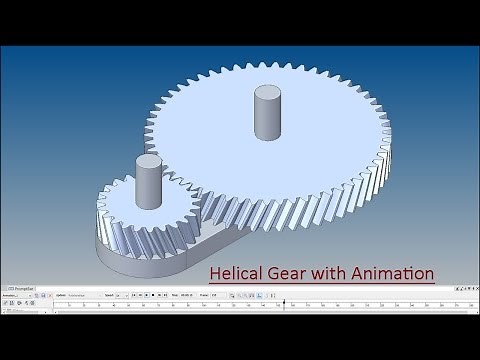 Helical Gear with Animation (Solid Edge Tutorial)