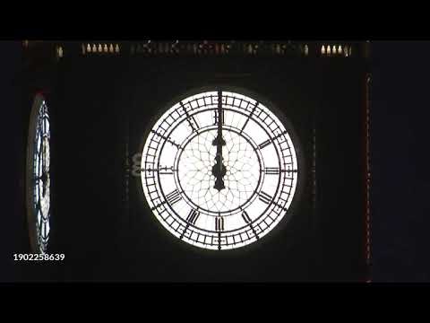 London Big Ben striking midnight for New Year 2024