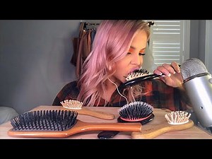 ASMR EDIBLE HAIR BRUSH EATING (FAKE) EXTREME CRUNCHY EATING SOUNDS MUKBANG (HIGHEST VOLUME)