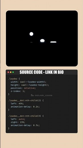 Pure CSS Bouncing Loader Animation 🔥