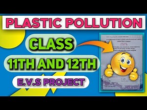 Plastic Pollution|EVS Project|Class 11th|Full Description|
