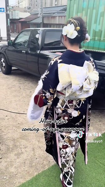 #米子美容室 #皆生温泉美容室 #orangehouse #コンテナ美容室 #メルカド皆生#成人式#振袖#帯結び#成人式ヘア#