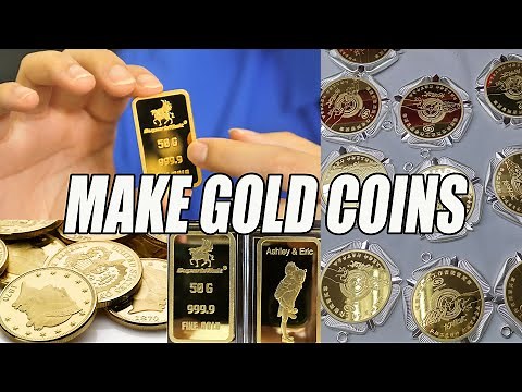 How to make gold coins？ Gold coins making technology, Gold Coins and Bars Manufacturing Process