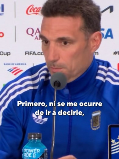 Scaloni sobre penales de Messi: que haga lo que quiera