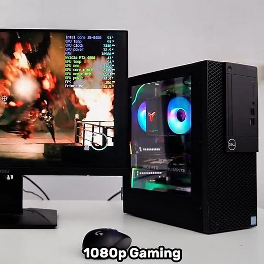 Dell Optiplex 3060MT RTX 4060 8GB: 3D Printed Case & RGB Fan Installation