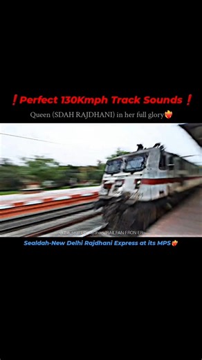 Perfect 130kmph Tracksounds ❤️‍🔥 | SEALDAH RAJDHANI EXPRESS | INDIAN RAILWAYS STATUS | ALP STATUS