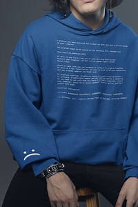 Bsod Hoodie, Blue Screen of Death Hooded Sweat Shirt, Computer Error Sweatshirt, Geeky Coder Tech Hoodie, Gamer Hacker Nerdy Pullover Jacket - Etsy