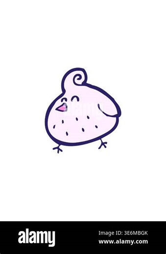 sales flash animation of cartoon cute bright bird Stock Video Footage - Alamy