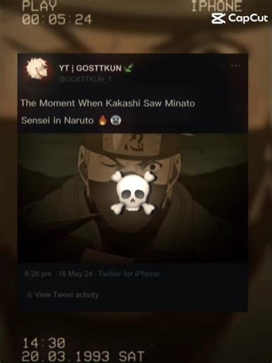 Kakashi mistakes Naruto for minato!☠️/#edit#viral