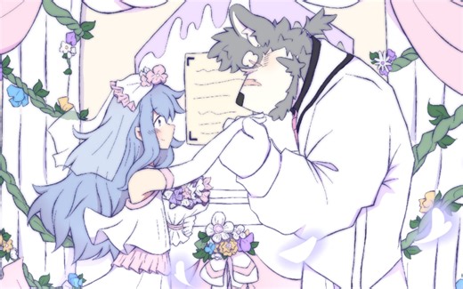 今生不弃(●'◡'●)《（叠个buff:小清新纯爱蓝毛少女兽人CP图合集婚礼(୨୧•͈ᴗ•͈)◞︎ᶫᵒᵛᵉ ♡之我疯了》