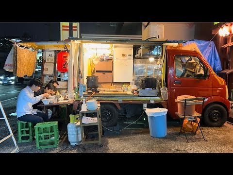 The best ramen stall I've ever had - Japanese street food - yatai noodles near Tokyo