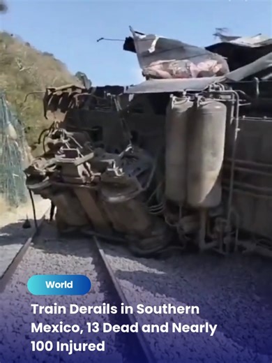 29 Dec 2025: Tragedy strikes as an Interoceanic Train linking Oaxaca and Veracruz partially derails near Nizanda, leaving 13 dead and 98 injured. Rescue teams are assisting the wounded, with many passengers reported safe. #theSun #theSunMY #MexicoTrainDerailment #OaxacaTragedy #BreakingNews