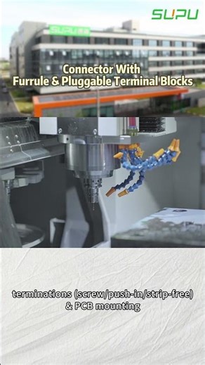 Connector With Ferrule & Pluggable Terminal Blocks · Reliable Factory Wiring