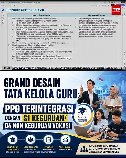 Grand Design of Teacher Management: PPG to be Integrated with Undergraduate Education or Vocation...