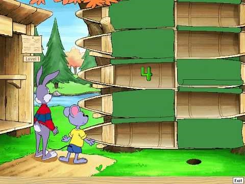 Reader Rabbit Kindergarten - Part 3: Canoe Match (Tent Pinching)
